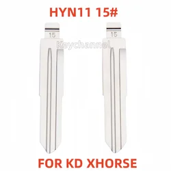 10pcs/lot HYN6 Car Flip Key Blade HYN11 KD Key Blank 15# HYN6FH for Hyundai Tucson Elantra Kia Cerato for KEYDIY Xhorse Remote