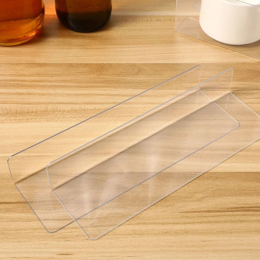 

20Pcs Clear L-Shaped Shelf Dividers Plastic Retail Shelves Separators Closet Organization Supermarket Display Organizer