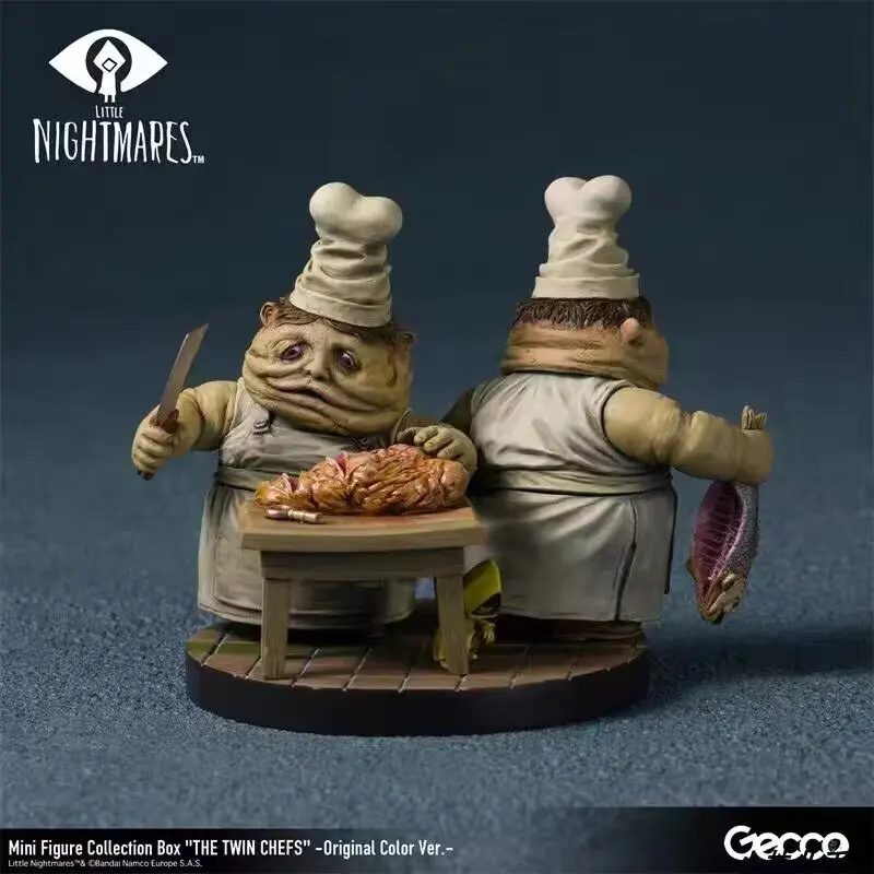 الجديد في المخزون Sellwell Little Nightmares الجزار وزوجة الجزار دمية يدوية الصنع نموذج الجدة الرعب الحلي لعبة Gif
