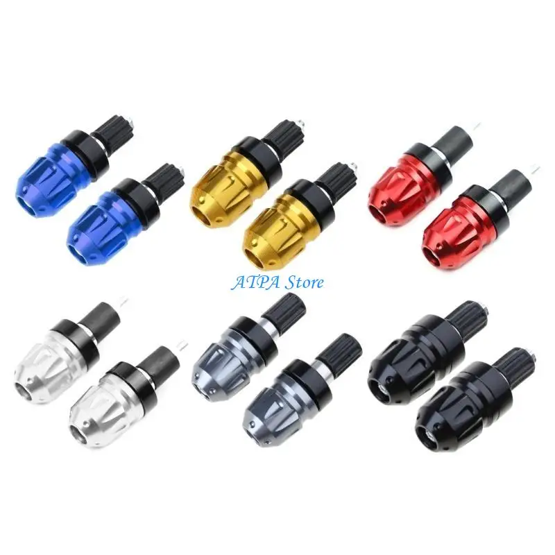 

U13C Universal Motorcycle Street Bike 7/8" Handlebar Grips Bar End Plugs for 22mm Handlebar Motorbike Scooter