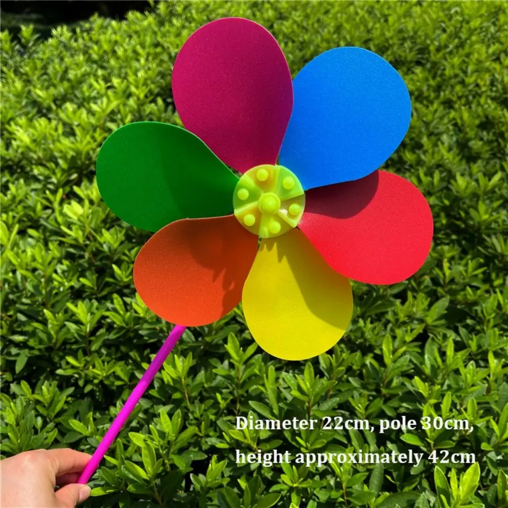 Moinho de vento de lantejoulas tradicional multiestilos, insetos de desenho animado, borboleta, abelhas, libélulas, moinho de vento portátil, diâmetro 22/38cm