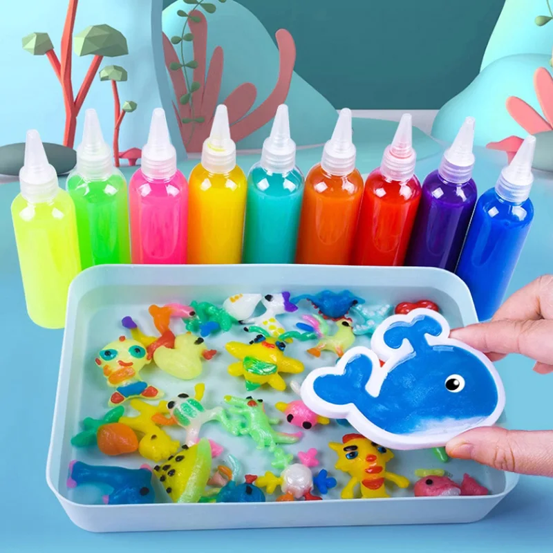 DIY Fairy Magic Water Elf Ocean Mold Companion For Kids 3D Handmade Kits Aqua Fairy Gel Toy Set Children Educational Toys Gift