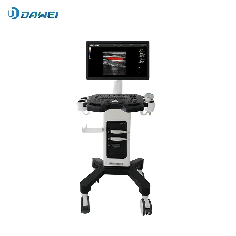 DW-F3Trolley 21.5 inch screen 3 Active probe ports Color Doppler Ultrasound Scanner