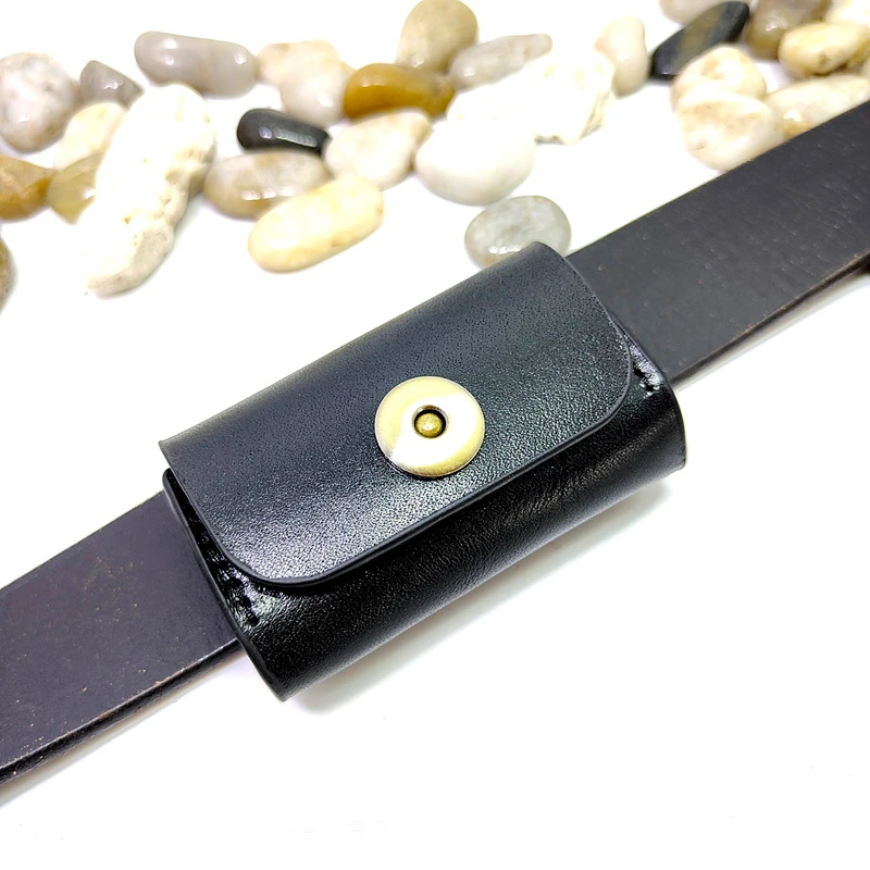 Genuine Leather Car Key Case  Belt bag Car Key Holder Waist Bag Keys Wallet Pouch Organizer Sheath Men BHD