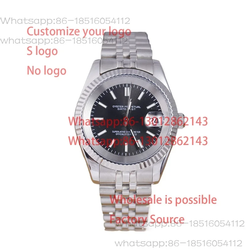 

WATCH MOD JUST | BLACK 39mm 36mm Automatic Mechanical Watch Sapphire High-end Luxury With NH35 Movement