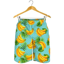 Tropical Fruit Banana 3d Print Beach Shorts Men Summer Street Short Pants Oversized Surf Board Shorts Quick Dry Swimming Trunks