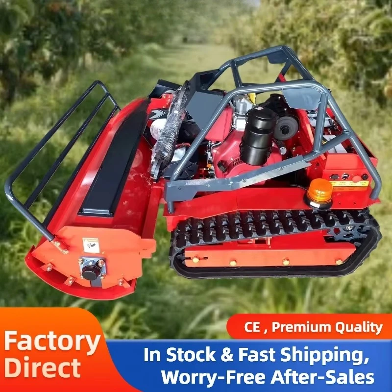 Industrial Remote Controlled Lawn Mower High Efficiency Grass Cutting Equipment