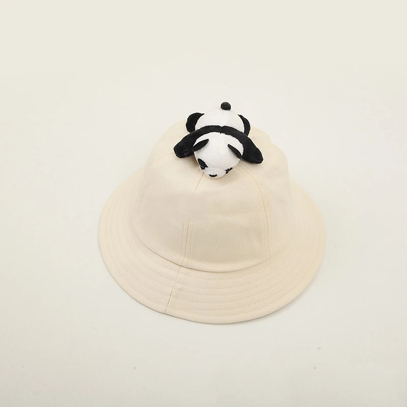 Spring Autumn Cartoon bear cotton Bucket Hat Fisherman Hat outdoor travel hat Sun Cap Hats for child boy and girl