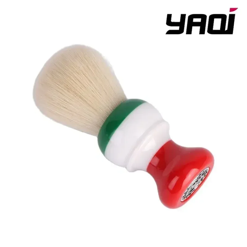 Freedom Italian Flag YAQI 24mm Cashmere Synthetic Knot Mens Shaving Brush Birthday Gift For Boyfriend