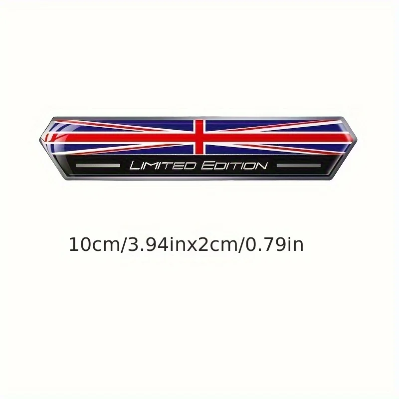 2pcs Union Jack Limited Edition UK GB Flag Car Stickers Emblem Great Britain United Kingdom Decals Truck Truck Car Motorcycle
