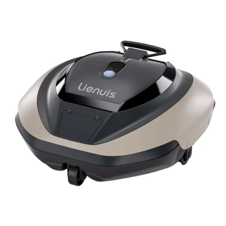 

Above Ground Pool Vacuum Robot: Cordless 4400mAh Battery Blue/Gray Powerful Suction DirtLock Tech for 850 Sq.ft 90-Min Runtime
