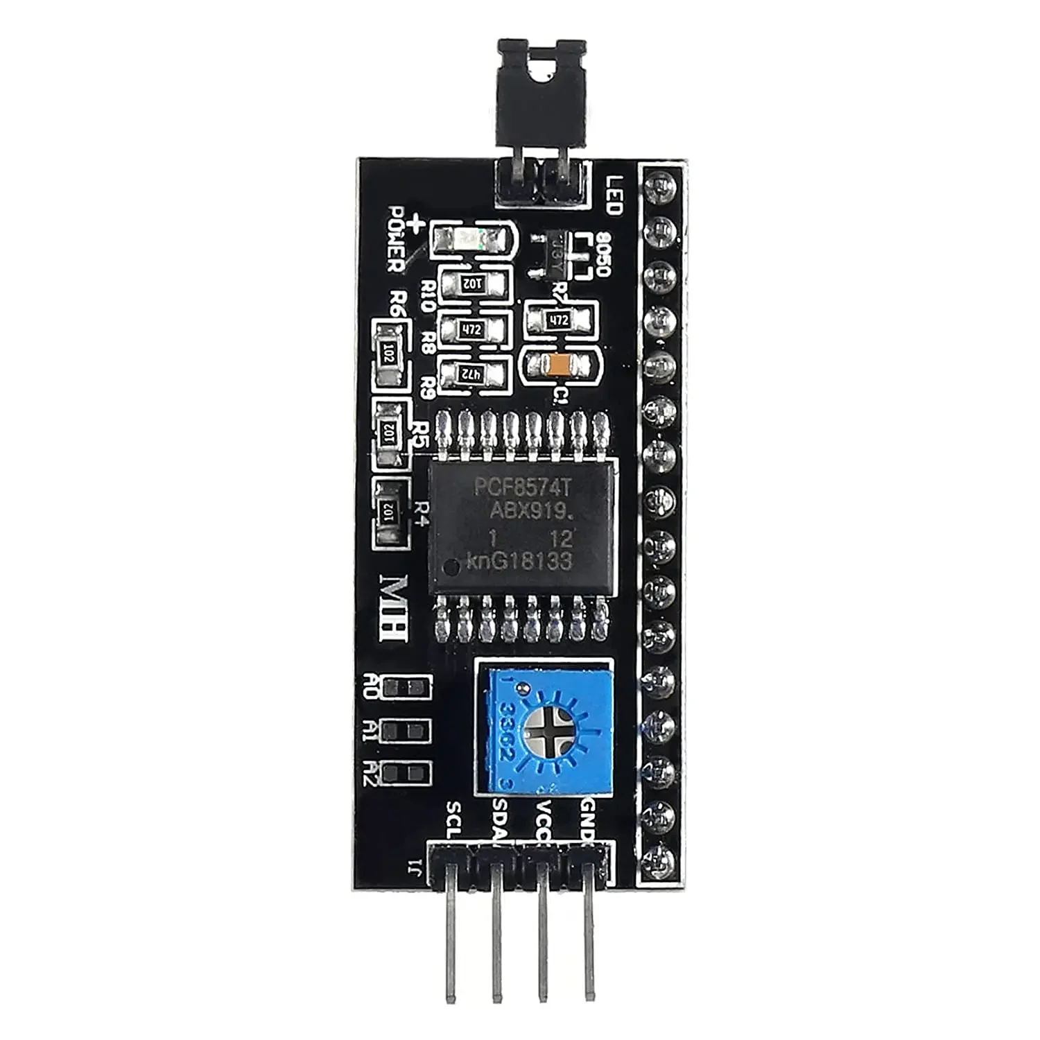 Módulo LCD1602 16x2 caracteres Tela LCD Azul PCF8574T PCF8574 1602 LCD com Interface IIC I2C 5V