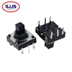 【5PCS】DIP 5 DIP6 Five way Switch Multi-direction Switch Touch Reset Key 10*10*10 MM Pin Multi direction