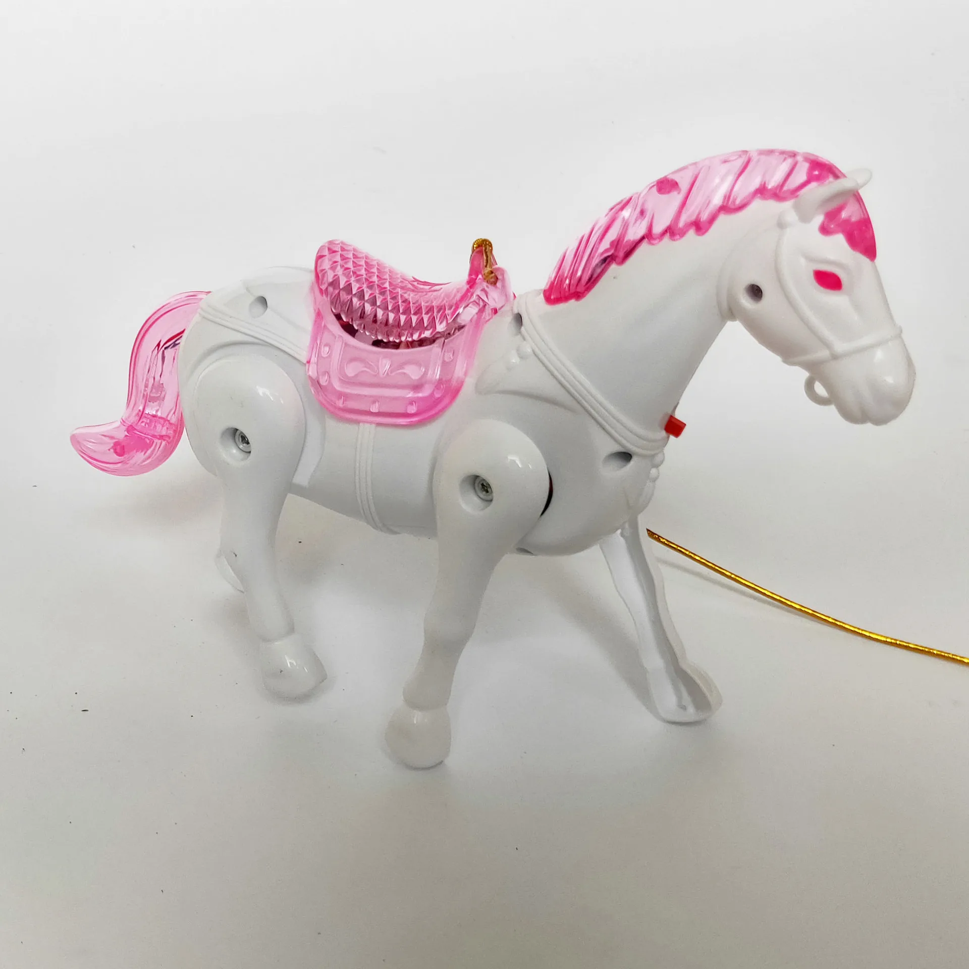 Kids Electric Pull Rope Cartoon Cute Crawling Colorful Pony Toys Creative Fun Light-emitting With Music Electric Doll Kids Gifts