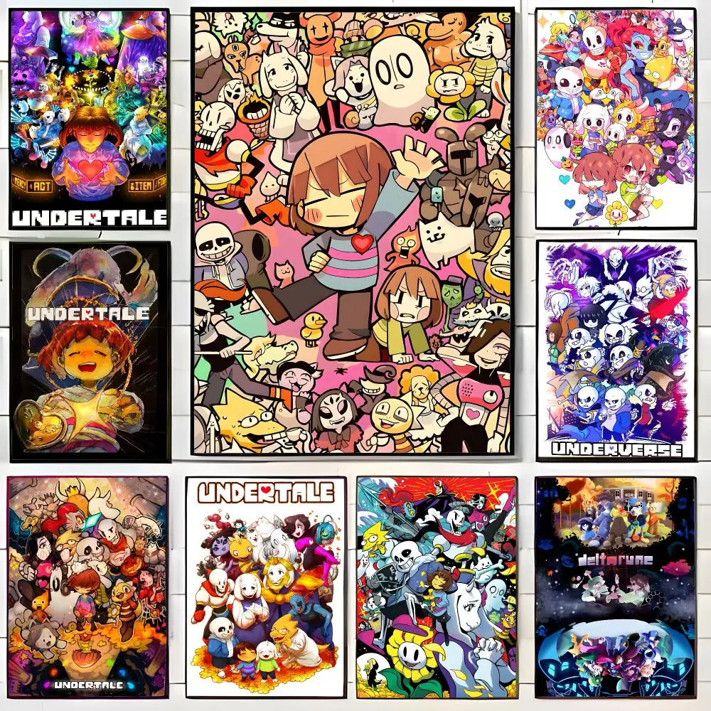 Whimsical Rpg Game U-Undertale Poster Wall Art Print Decorative Mural Home Decor Gift Unframed