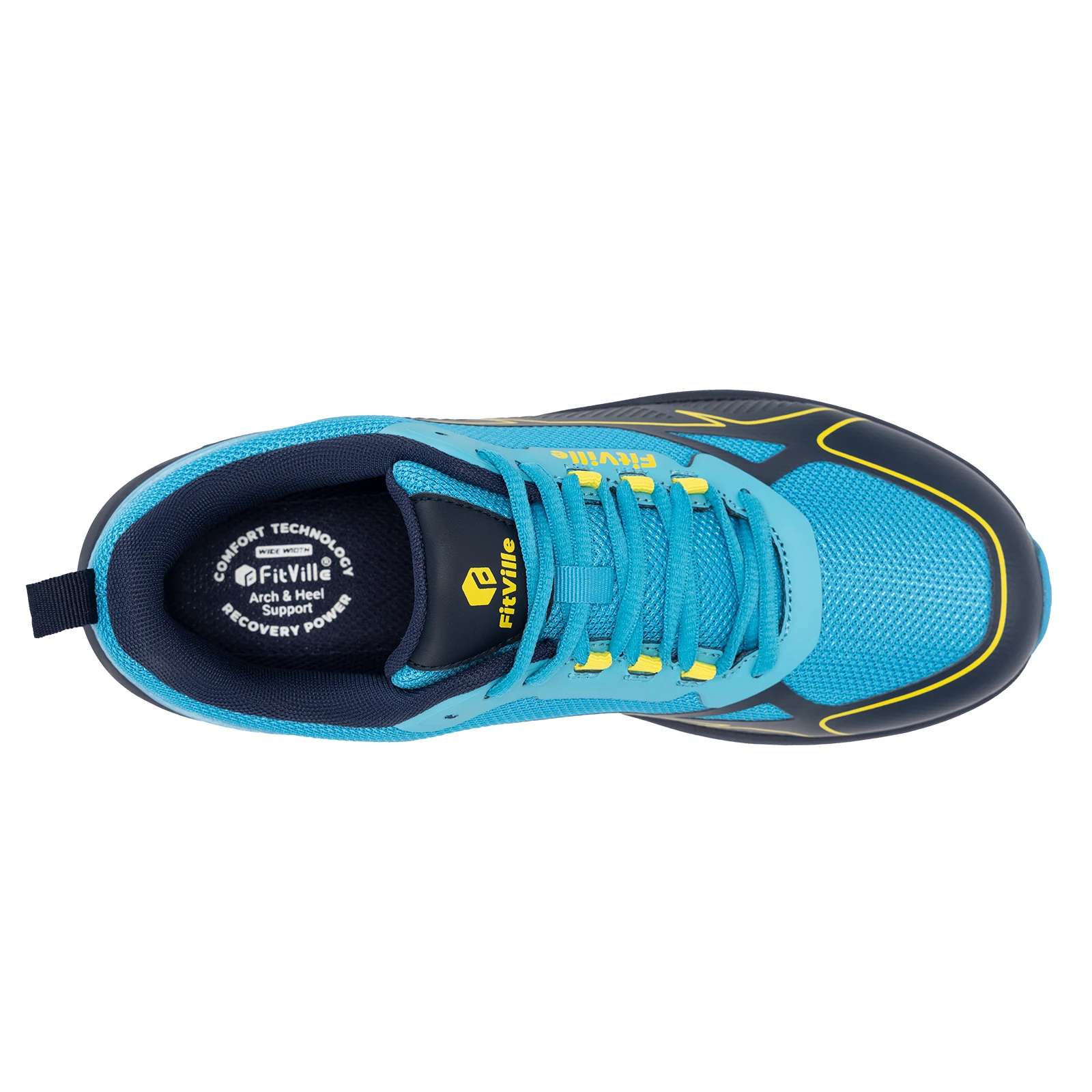 Fit ville rutsch feste Trail running Schuhe Herren Turnschuhe extra breit leicht für männliche geschwollene Füße Bogen Unterstützung Schmerz linderung – Detail 22