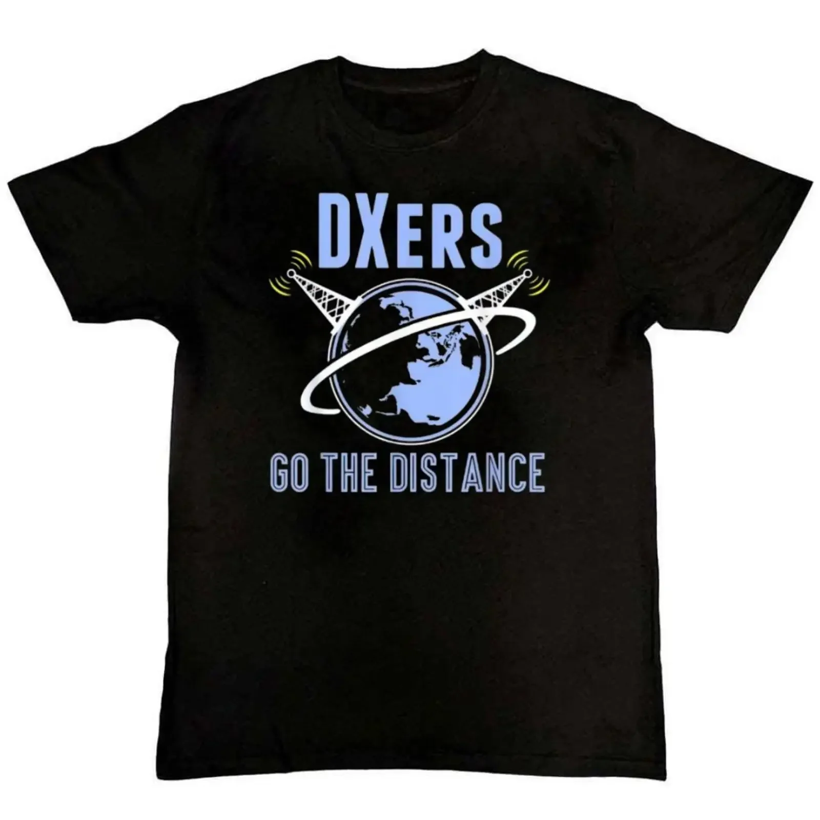 DXers Go The Distance lustiges Amateurfunk Grafik Herren T Shirt S M L XL 2 3 4 vintage Washed Comfortable