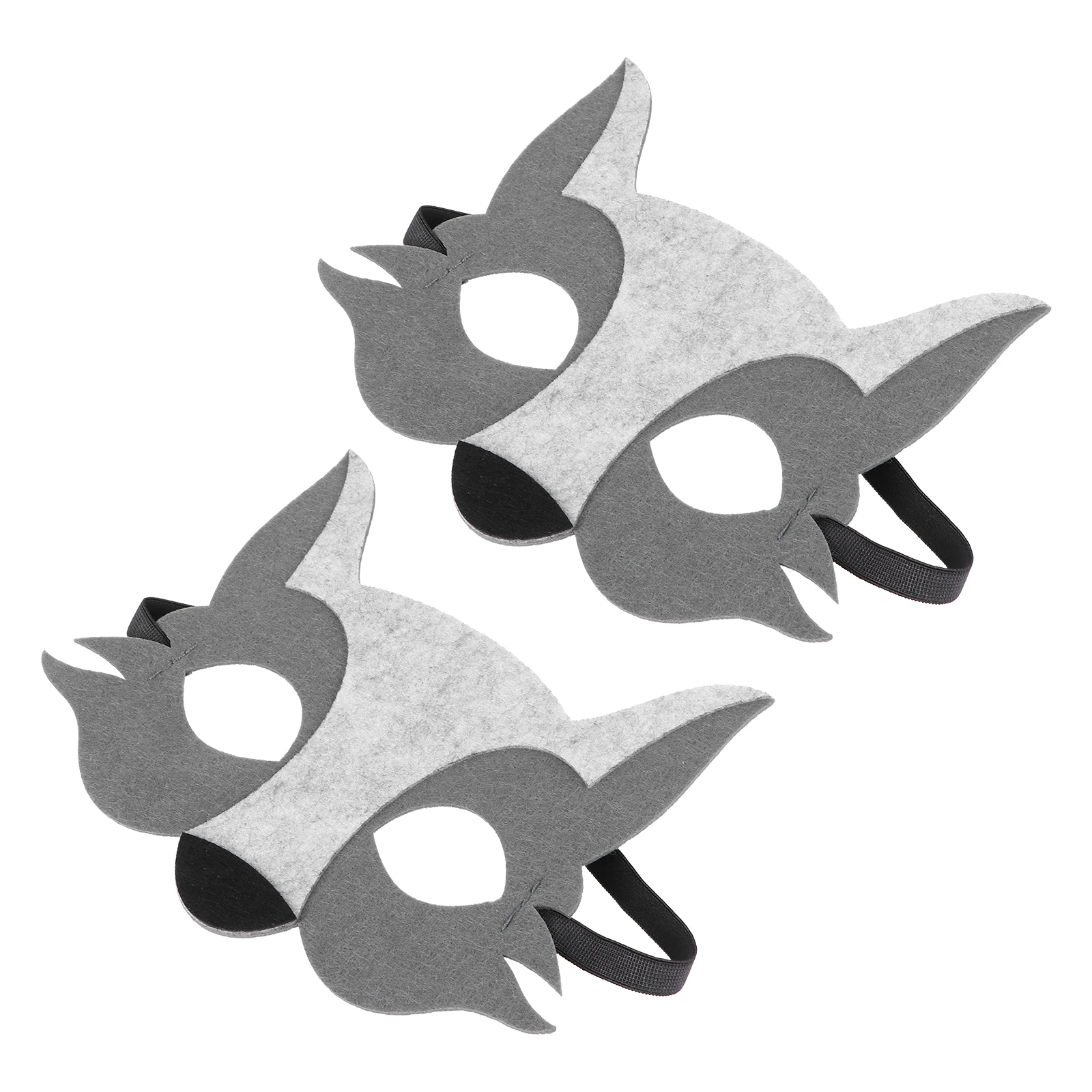 

2 Pcs Animal Mask Stage Performance Cosplay Decorative Role-play Parenthood Interactive Prom Women's