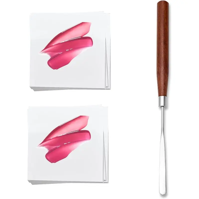 

Waterproof Art Palette Paper-100Pcs Mixing Double-Sided With 1Pcs Stirring Rod For Clay