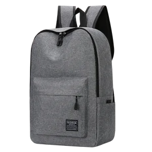 Ba lô máy tính vải oxford có thể rửa được, túi linh hoạt thời trang, đen, xám, xanh, màu đỏ, học sinh trường học, 15 10 Bán ba lô màu xanh chính - 3