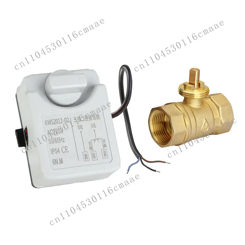 Suitable for manual integrated electric ball valve AC220V three-wire two-control tap water solar