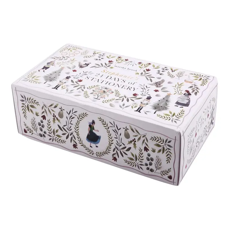 Hot Trend-Winter Woodlands Design Christmas Countdown Calendar Stationery Supplies 24 Days Stationery Advent Calendar Festival