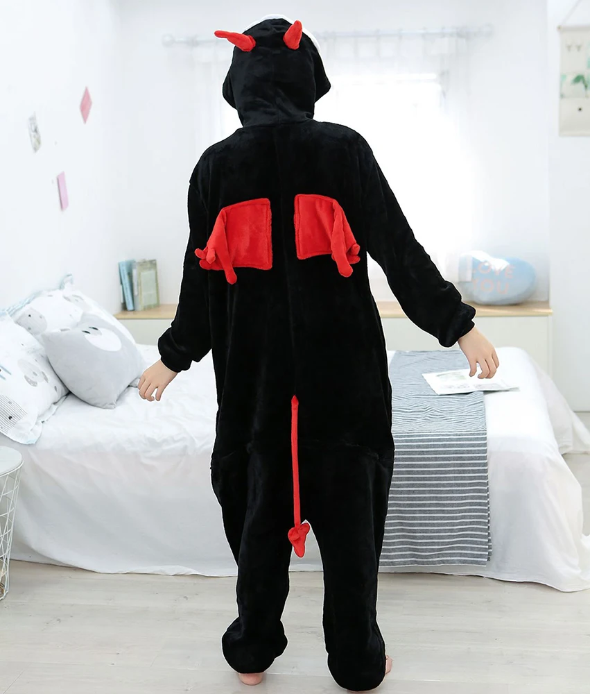 Loungewear Onesies Long Sleeve Adult Sleepwear Cartoon One-Piece Pajamas Halloween Cosplay Costume Fluffy Pajamas Jumpsuit