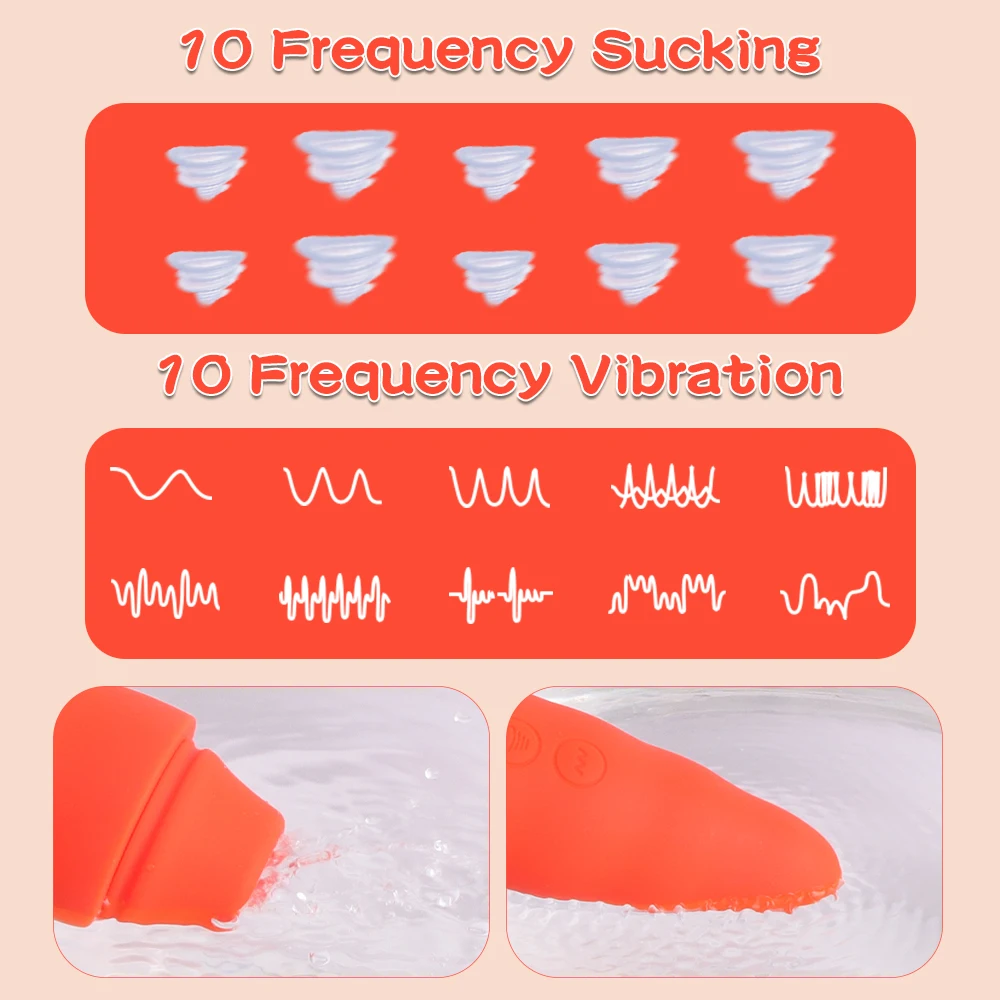 Carrot Vibrator with adjustable settings, orange-red finish, and playful vegetable-inspired appearance