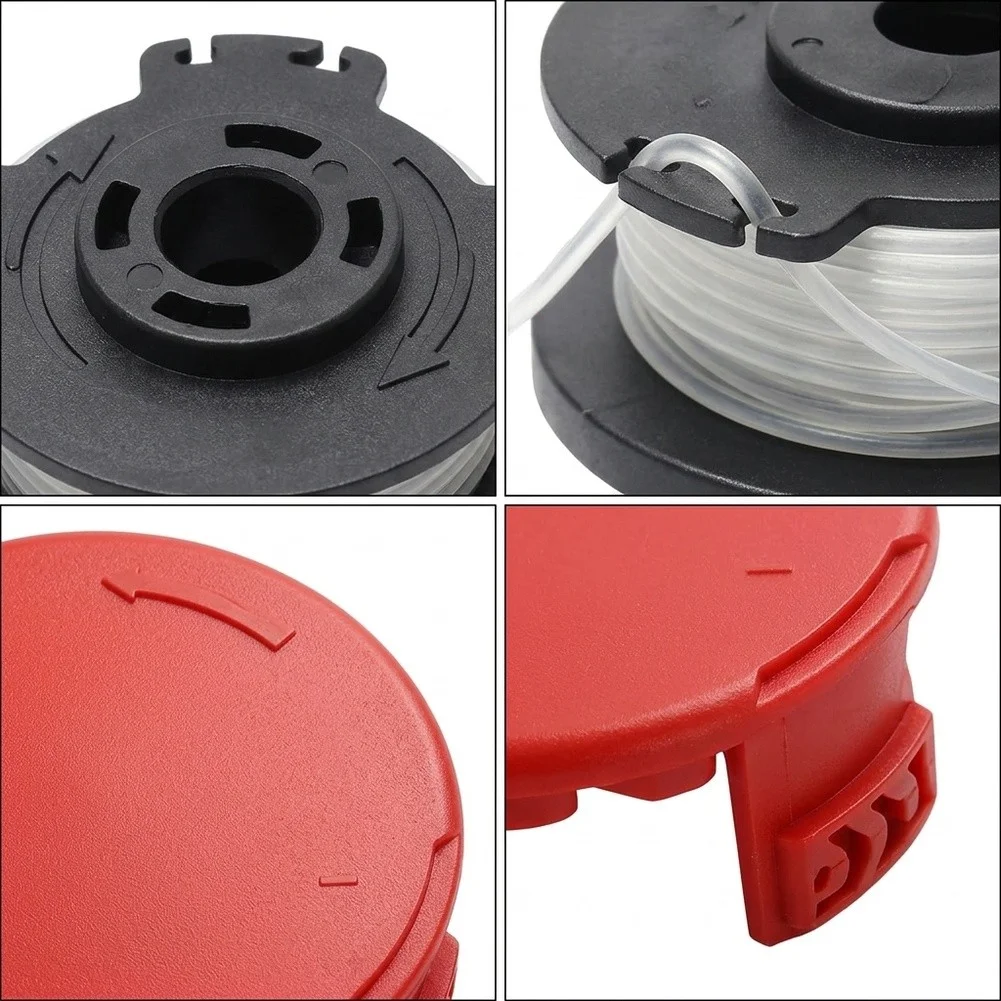 8 Pack Spools for 1828 Li and 1828 Li TC Grass Trimmer 4.9m Length 1.6mm Diameter ABS Nylon Resin Auto Feed Design