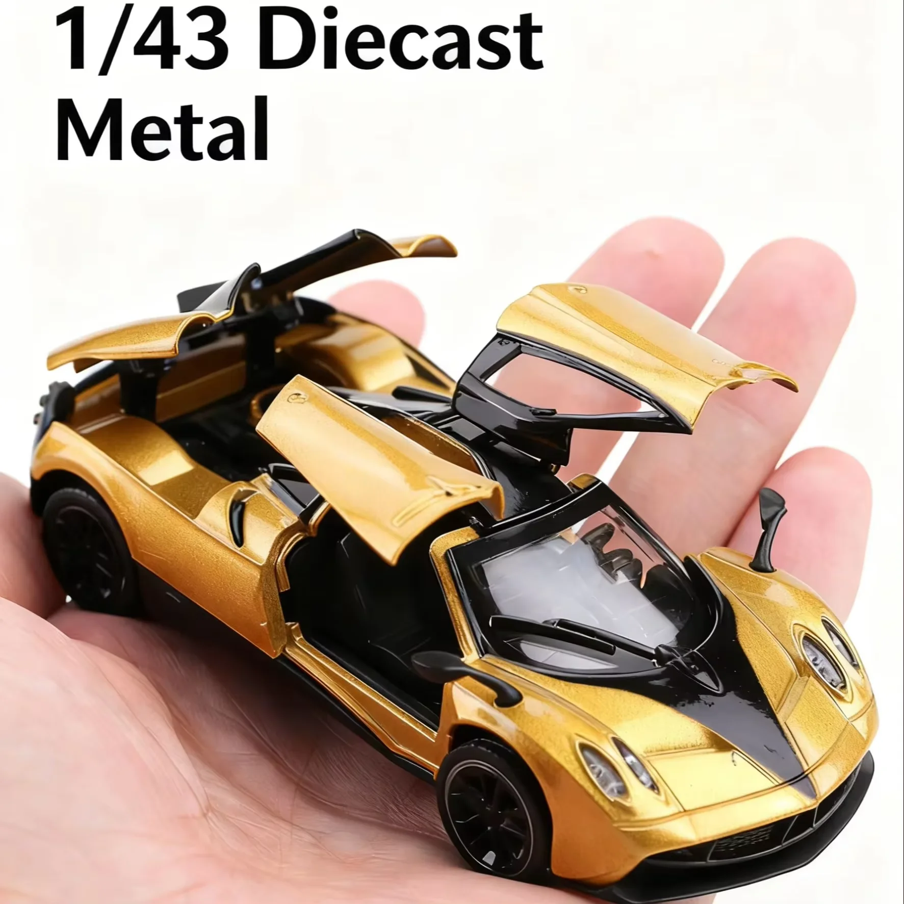 (Bagged)1:43 Mini Car Die Cast Model Race Car Toy Pull Back Model Car Light Simulation Collection Gifts Toys Mini Pocket Toy