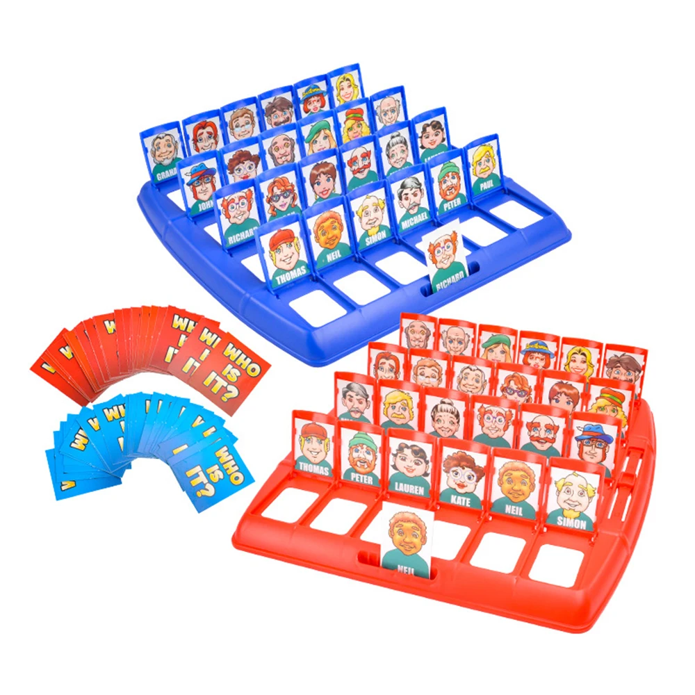 

Guess who I am Board Game Parent-Child Interaction Toy Logical Reasoning Children's Chessboard Outdoor Camping Game Family Party