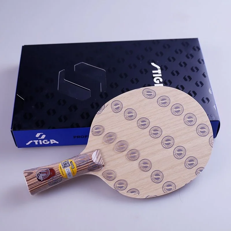 شفرة تنس الطاولة الأصلية من STIGA ذات الطاقة النقية 7 طبقات من الخشب OFF Ping Pong Blade Cybershape 2 Limba 5 Ayous صنع في السويد