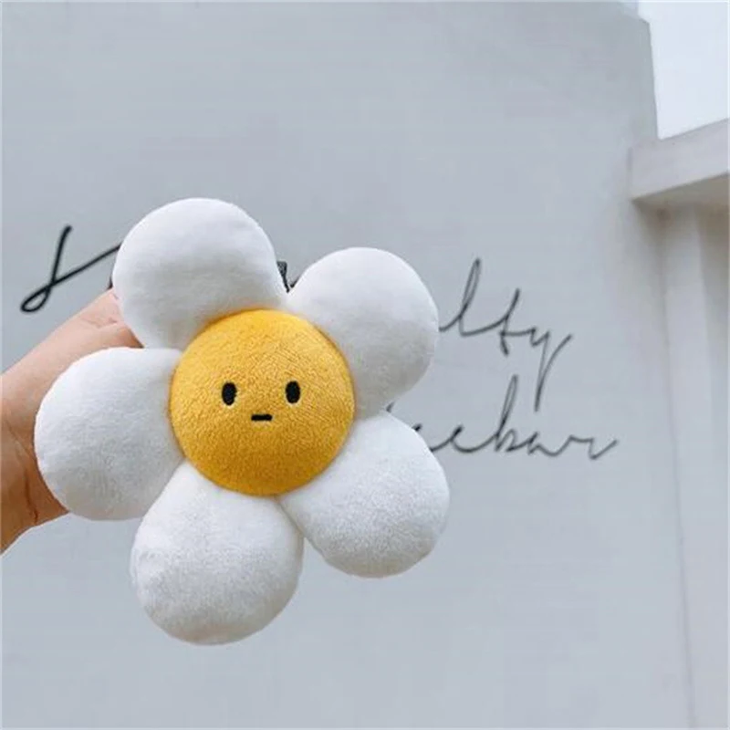 LLavero de felpa de girasol para mujer, accesorio colgante para bolso, regalo