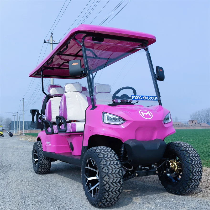 6 Seater Golf Cart Amusement Park Tourist Golf Carts Electric Bus Airport Park Shuttle Vehicle Golf Cart Electric