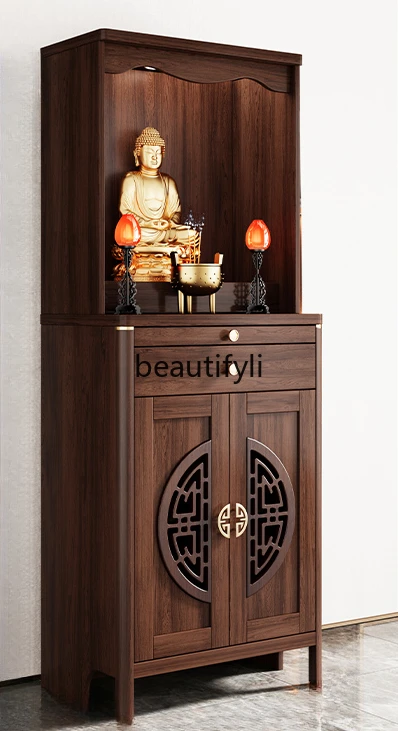 New Chinese-style offering table Buddhist platform household incense case for Guanyin Bodhisattva God of Wealth cabinet