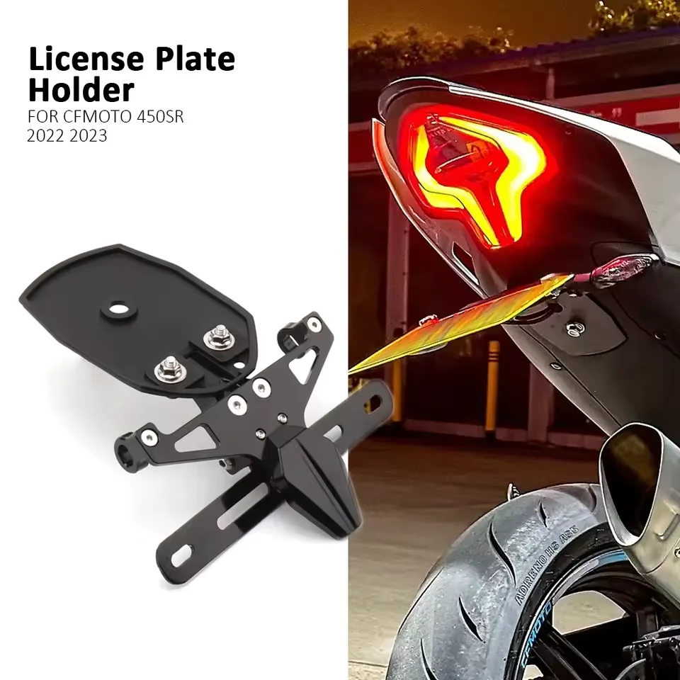

Motorcycle Rear Tail Tidy Fender Eliminator Kit Fit For CFMOTO 450SR 450 SR 2022 2023 License Plate Holder Bracket Accessories