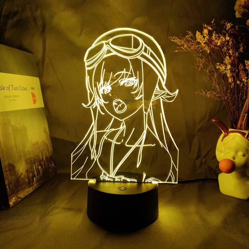 Oshino Shinobu Figurine Nightlight 3d Anime Lamp Hentai Girl Cute Room Decoration Kawaii Friends Bedroom Decor