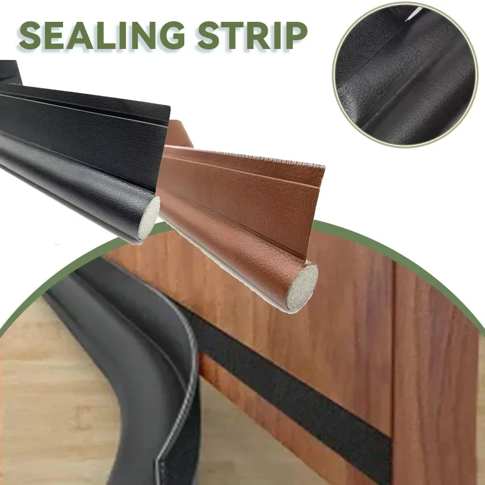 Adjustable Door Bottom Draft Stopper Weather Stripping Door Sweep Under Draft Blocker Insulator Weatherstrip House Acoustic Foam