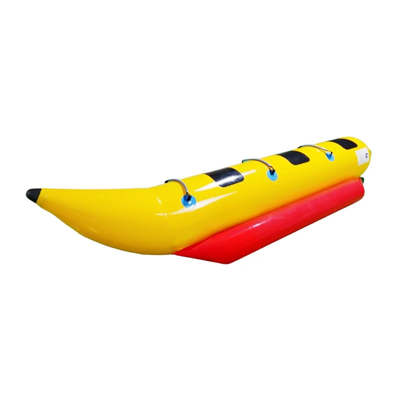 Water Sports Inflatable Flying Banana Boat Yacht  Mobile Inflatable Banana Game Boat Water Floating Inflatable Banana Toy