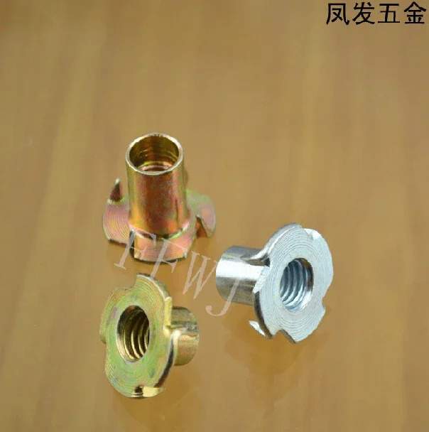 STARPAD For M4-M10 four claws nut cold forging four claws nail embedded wood inlay nut fastener anti-knock plum nails