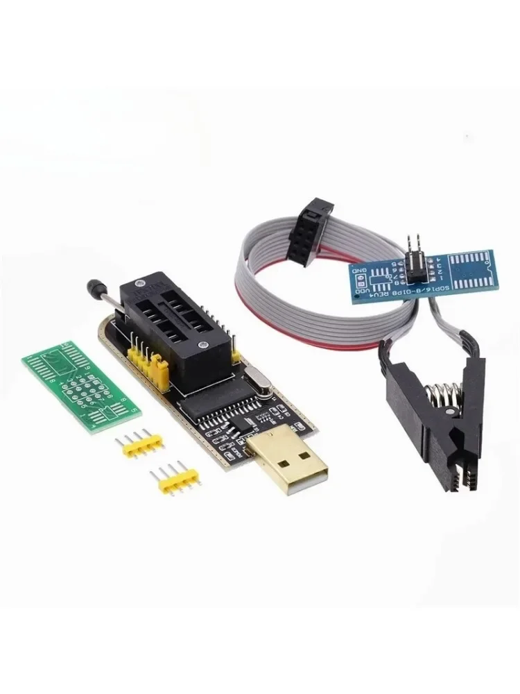 5 sztuk CH341A 24 25 serii EEPROM Flash BIOS Moduł programatora USB + SOIC8 SOP8 Klips testowy do EEPROM 93CXX / 25CXX / 24CXX — zdjęcie 2