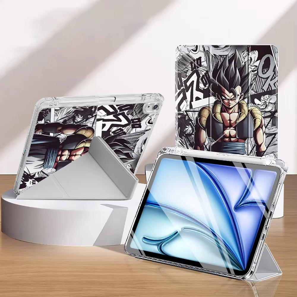 Tablet Case For iPad Pro 13 2025 2026 11th Mini 7 6 5 9th Air 8 M2 M3 3 10th Gen 12th With Pen Slot Cover Dragon Ball Anime