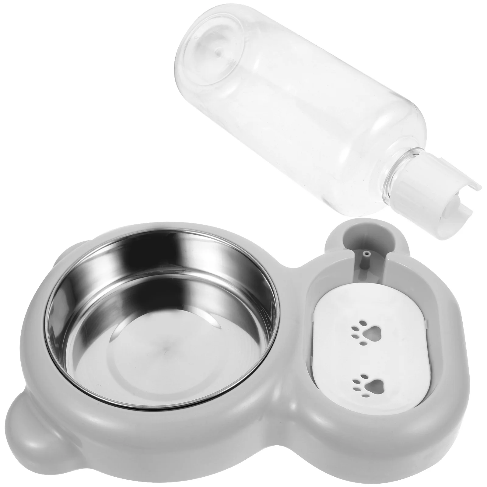 

Pet Feeding Stainless Steel Automatic Water Feeder Cat Food Bowl Neck Protection Slow Feeder Multi Functional Dog Bowl Cartoon