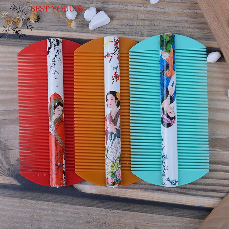 Hot 1Pc Styling Tools Lice Comb Encryption Grate Both Sides Dandruff Hair Care Brush