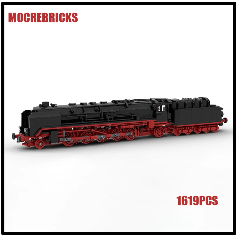 German Rail Train BR 45 Heavy Duty Freight Steam Locomotive MOC Building Blocks Assembly Model Puzzle Kid's Bricks Toys Gifts