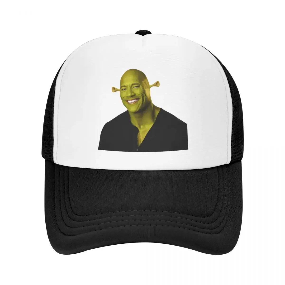 Dwayne The Shrok Johnson Trucker Hat Men Women Custom Adjustable Unisex The Rock Muscle Man Baseball Cap Outdoor Snapback Caps