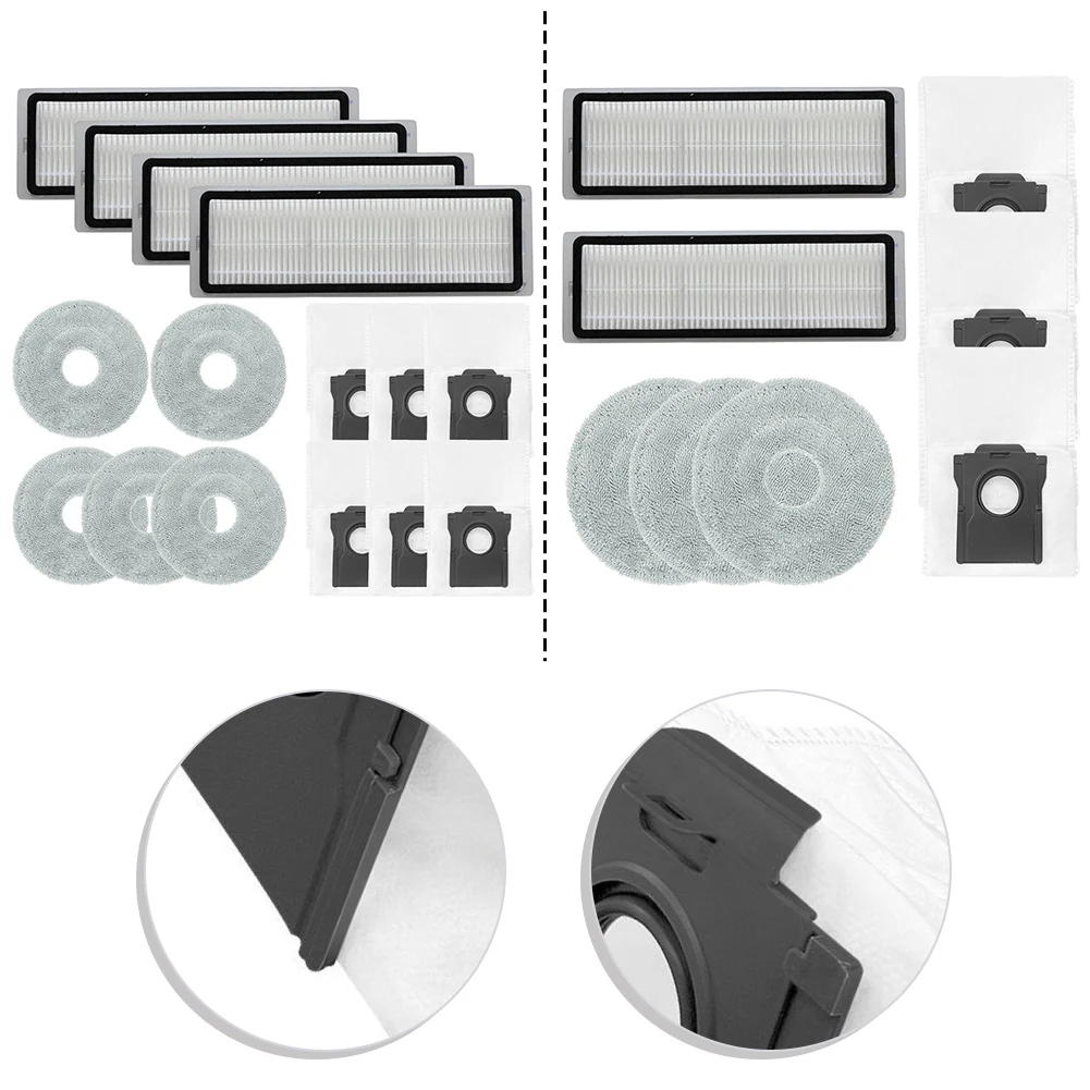For JONR For X1 M/AX For Deerma X/90 For Ultra Filter Mop Cloth Dust Bag Kit Vacuum Cleaner Parts Replacement Accessories