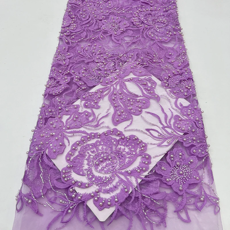 ฝรั่งเศสหรูหราลูกไม้ผ้าตาข่าย,แอฟริกันฟองลูกปัดลูกปัดหลอดเย็บปักถักร้อย,ดอกไม้ขนาดใหญ่ลูกปัดเลื่อมเย็บปักถักร้อยผ้าชุด