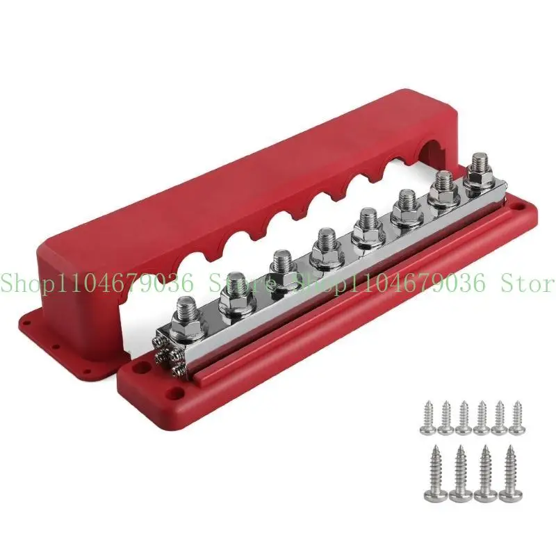 

652F Морская шина, 48 В, со стойкой 3/8 дюйма, аккумуляторная шина с крышкой. Блок клемм распределения питания 600A для