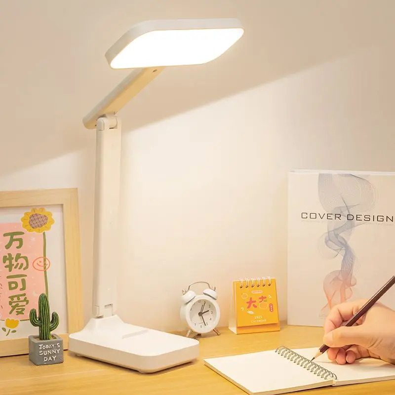 

Светодиодная перезаряжаемая вилка для защиты глаз в общежитии, складная настольная лампа для чтения для обучения и защиты детей